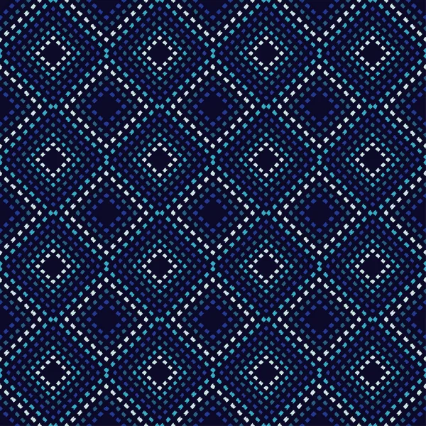 Ethnische Boho Nahtlose Muster Stickerei Auf Stoff Kritzeltextur Volksmotiv Textilbeziehung — Stockvektor