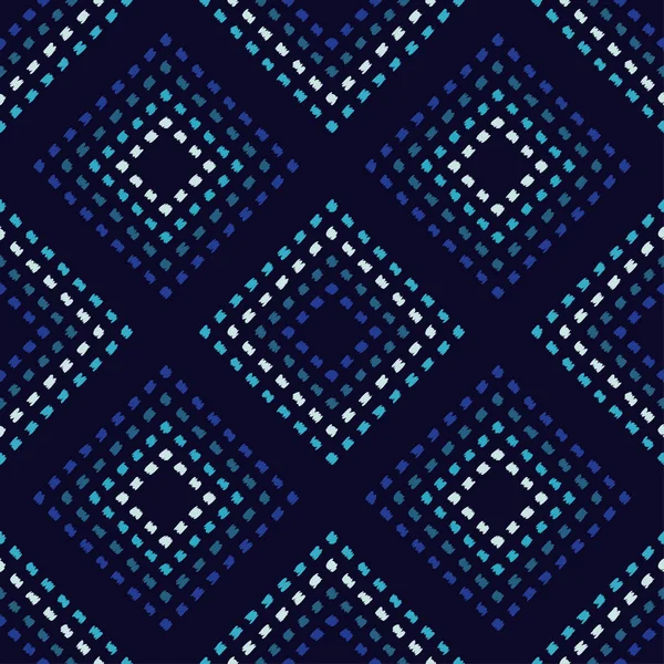 Modèle Sans Couture Boho Ethnique Broderie Sur Tissu Texture Griffonner — Image vectorielle
