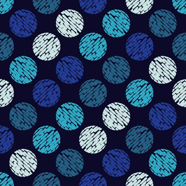 Modèle Sans Couture Pois Les Boules Colorées Texture Griffonner Relation — Image vectorielle