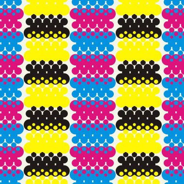 Sorunsuz soyut geometrik noktalı resim deseni. Nokta doku. Tekstil rapport.