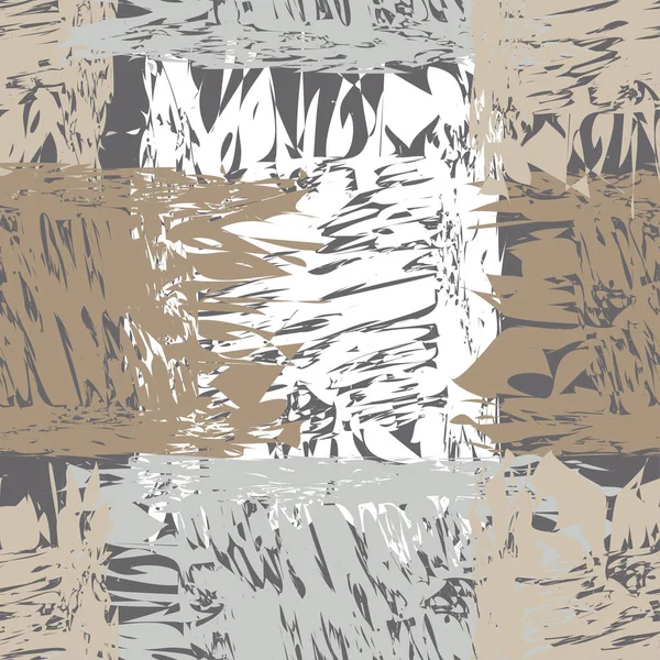 Die Farbstriche Nahtloser Dekorativer Vektor Hintergrund Mit Abstraktem Muster — Stockvektor