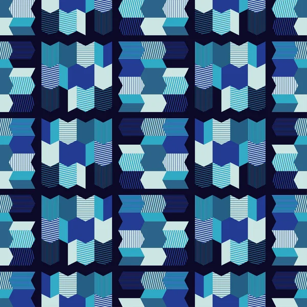 Varrat Nélküli Geometriai Mintázat Sokszögek Textúra Élénk Színek Egyszerű Alakzatok — Stock Vector