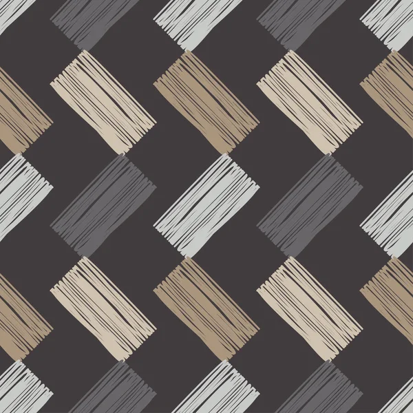 Rayures Peintes Modèle Géométrique Sans Couture Couleurs Vives Formes Simples — Image vectorielle