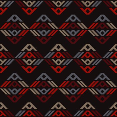 Etnik boho kusursuz desen. Kabile düzeni. Halk motifi. Tekstil uyumluluğu.