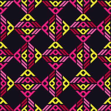 Etnik boho kusursuz desen. Kabile düzeni. Halk motifi. Tekstil uyumluluğu.