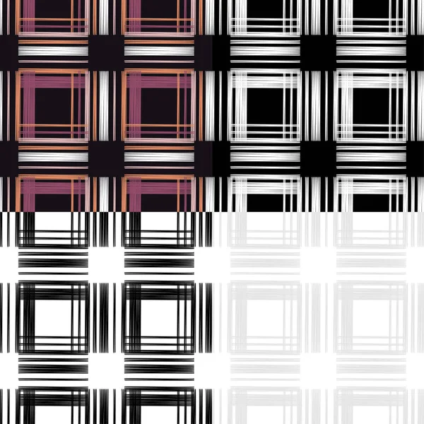 Strepen Patroon Naadloze Geometrische Patroon Heldere Kleuren Eenvoudige Vormen Trendy — Stockvector