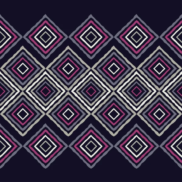 Modèle Sans Couture Boho Ethnique Texture Griffonner Motif Populaire Relation — Image vectorielle