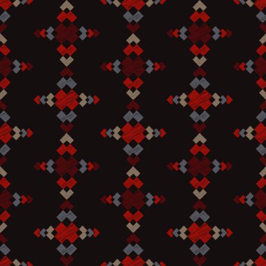 Etnik boho seamless modeli. Doku karalamak. Halk motif. Tekstil rapport.