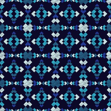 Etnik boho seamless modeli. Doku karalamak. Halk motif. Tekstil rapport.