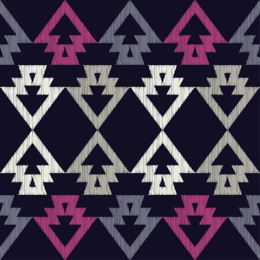 Etnik boho seamless modeli. Doku karalamak. Halk motif. Tekstil rapport.