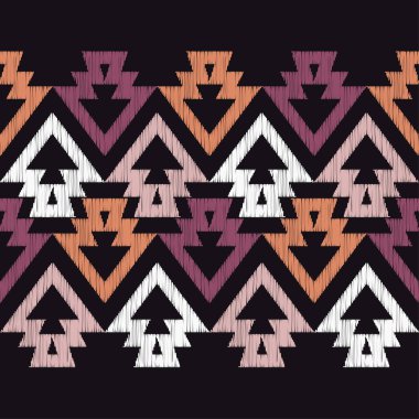 Etnik boho seamless modeli. Doku karalamak. Halk motif. Tekstil rapport.