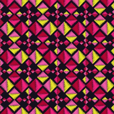 Etnik boho seamless modeli. Doku karalamak. Halk motif. Tekstil rapport.