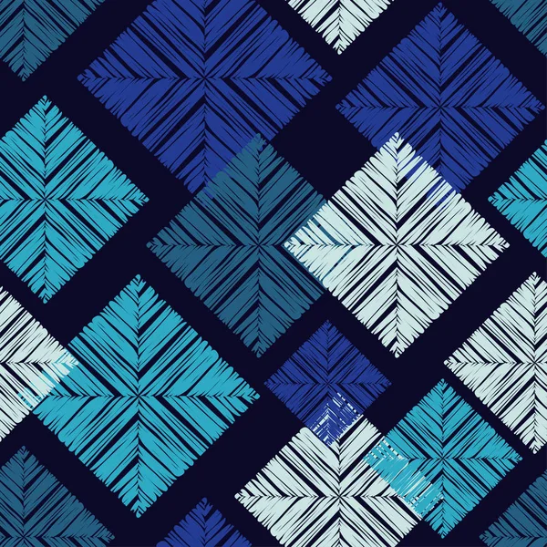 Naadloze Geometrische Patroon Textuur Van Rechthoeken Krabbel Textuur Textiel Rapport — Stockvector