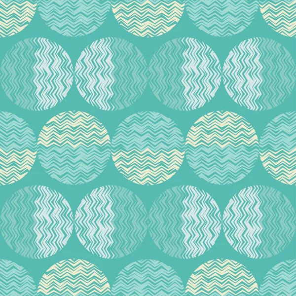 Polka Dot Seamless Pattern Зигзаговская Фактура Красочные Шары Скриббл Текстура — стоковый вектор