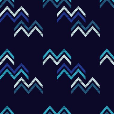 Kesintisiz geometrik desen. Zikzak doku. Doku karalamak. Tekstil rapport.