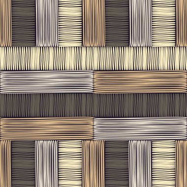 Kesintisiz geometrik desen. Kahverengi zemin ahşap dokulu. Doku karalamak. Tekstil rapport.