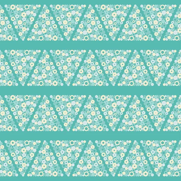 Sömlös Geometriska Mönster Droppar Textur Texturen Trianglar Prickar Textil Rapport — Stock vektor