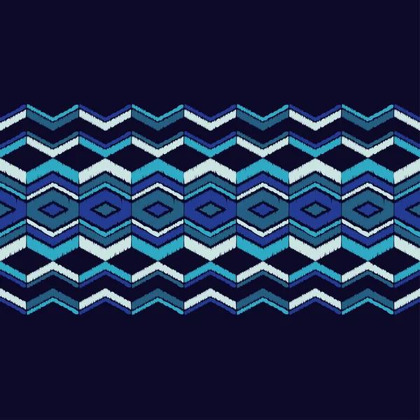 Ethnic Boho Seamless Pattern Scribble Texture Folk Motif Textile Rapport — Stock Vector