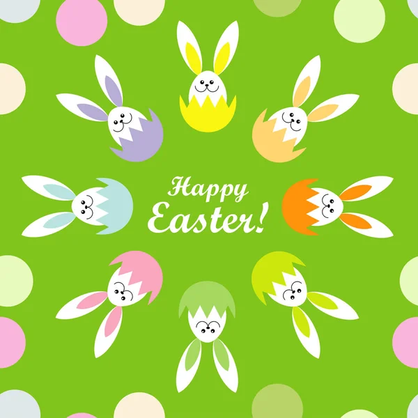 Seamless Decorative Background Easter Eggs Banner Happy Easter Vector Illustration — Stock Vector