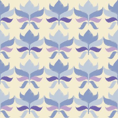 Sorunsuz çiçek desenli. Çiçekler arka plan. Nakış kumaş üzerine. Doku karalamak. Tekstil rapport.