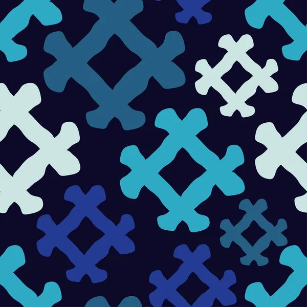 Kesintisiz Geometrik Desen Doku Çok Renkli Kareler Doku Karalamak Tekstil — Stok Vektör