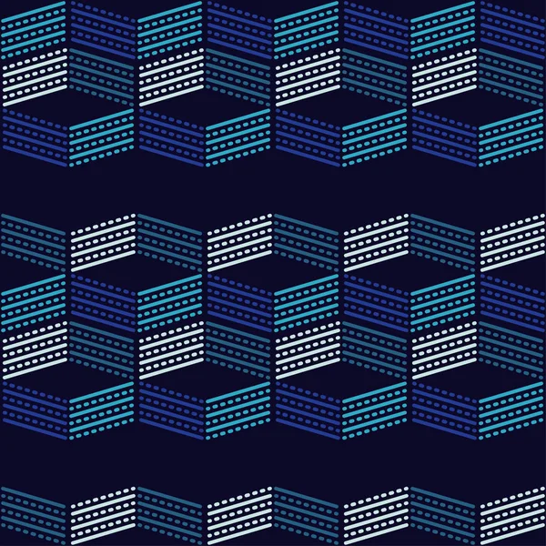 Bezproblémové Geometrický Vzor Textura Pruhy Tečky Klikyháky Texturu Textilní Program — Stockový vektor