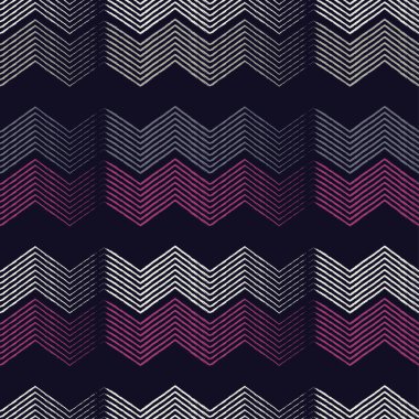 Kesintisiz geometrik desen. Zikzak desen. Doku karalamak. Tekstil rapport.