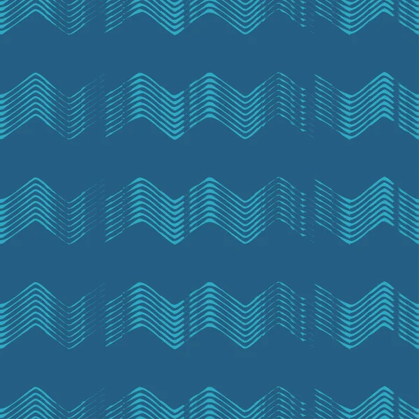 Naadloze Geometrische Patroon Zigzag Patroon Krabbel Textuur Textiel Rapport — Stockvector