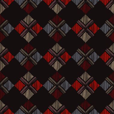 Etnik boho seamless modeli. Doku karalamak. Nakış kumaş üzerine. Halk motif. Tekstil rapport.