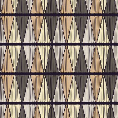 Kesintisiz geometrik desen. Doku üçgenler. Doku karalamak. Tekstil rapport.