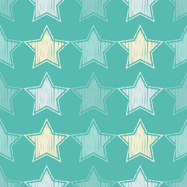 Varratmentes Háttérben Díszítő Csillagok Karcolások Textúra Textil Rapport — Stock Vector