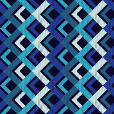 Kesintisiz geometrik desen. Doku üçgenler. Doku karalamak. Tekstil rapport.