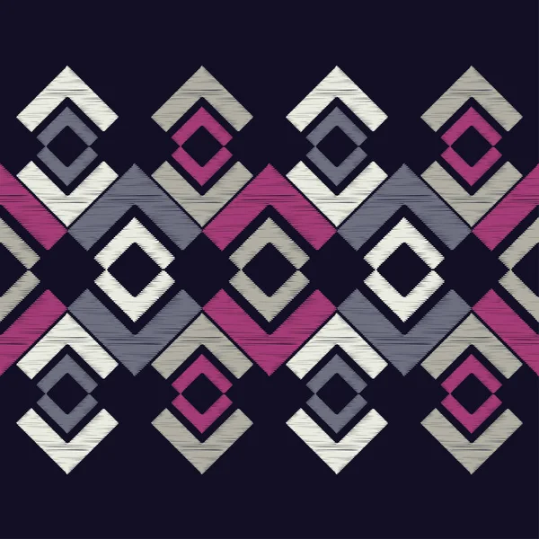 Bezproblémové Geometrický Vzor Textura Trojúhelníků Klikyháky Texturu Textilní Program Rapport — Stockový vektor