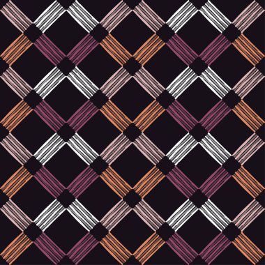 Kesintisiz geometrik desen. Şeritler doku. Doku karalamak. Tekstil rapport.