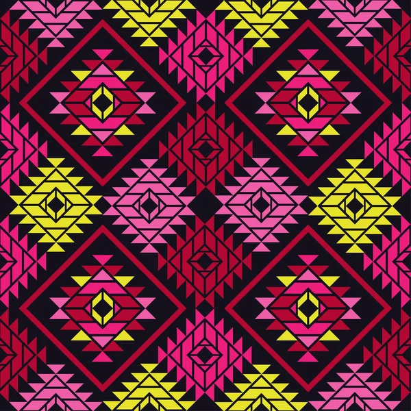 Ethnic Boho Seamless Pattern Tribal Pattern Folk Motif Textile Rapport — Stock Vector