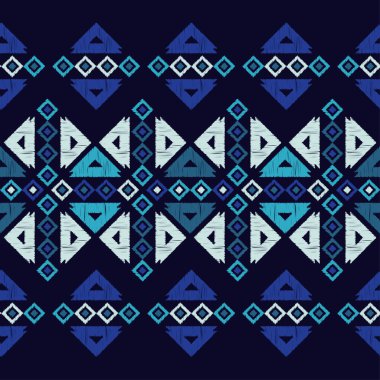Etnik boho seamless modeli. Nakış kumaş üzerine. Kabile desen. Halk motif. Tekstil rapport.