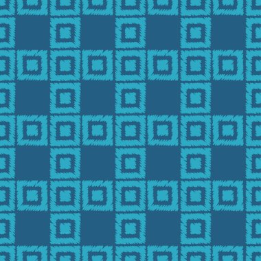 Kesintisiz geometrik desen. Doku kareler. Nakış kumaş üzerine. Tekstil rapport.