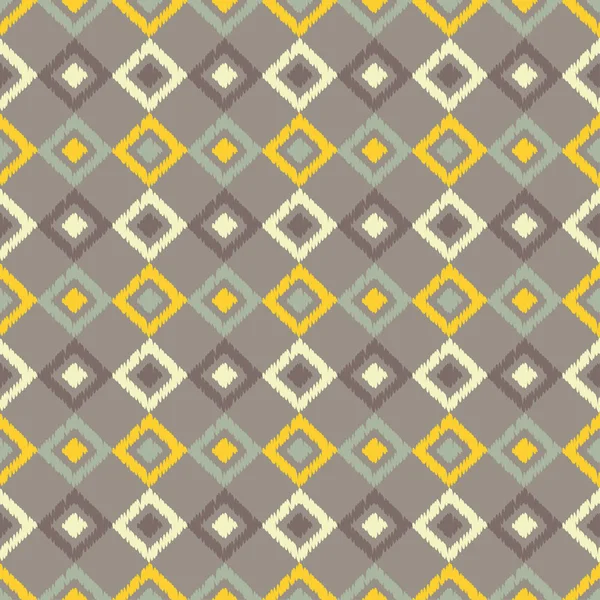 Modèle Géométrique Sans Couture Texture Des Carrés Broderie Sur Tissu — Image vectorielle