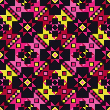 Etnik boho kusursuz desen. Kabile düzeni. Halk motifi. Tekstil uyumluluğu.