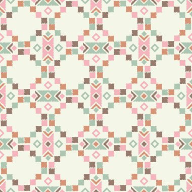 Etnik boho seamless modeli. Nakış kumaş üzerine. Kabile desen. Halk motif. Tekstil rapport.