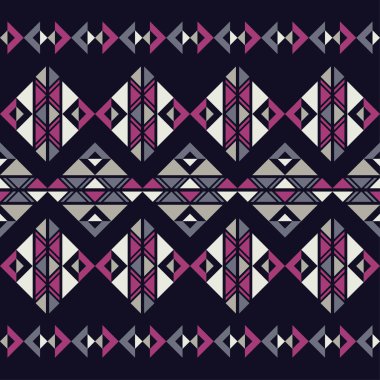 Etnik boho seamless modeli. Nakış kumaş üzerine. Kabile desen. Halk motif. Tekstil rapport.