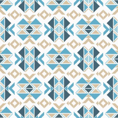 Etnik boho seamless modeli. Nakış kumaş üzerine. Kabile desen. Halk motif. Tekstil rapport.