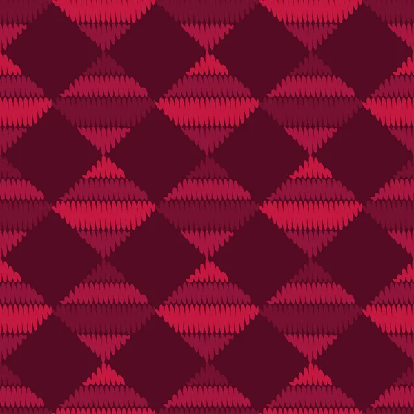 Nahtlose Geometrische Muster Die Textur Der Quadrate Gestrickte Textur Textilbeziehung — Stockvektor