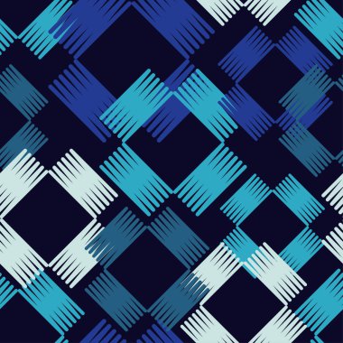 Kesintisiz geometrik desen. Doku kareler. Doku karalamak. Tekstil rapport.