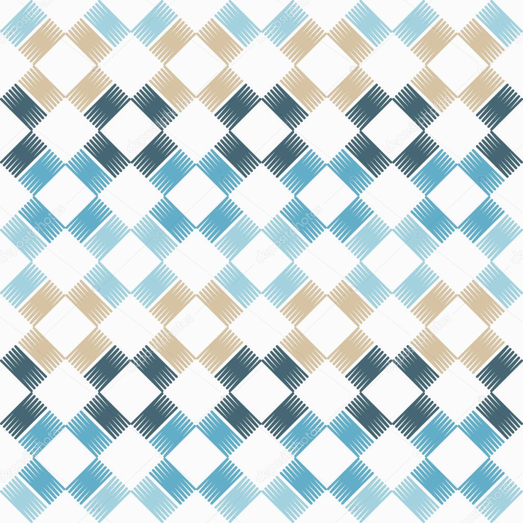 Seamless geometric pattern. The texture of the squares. Scribble texture. Textile rapport.