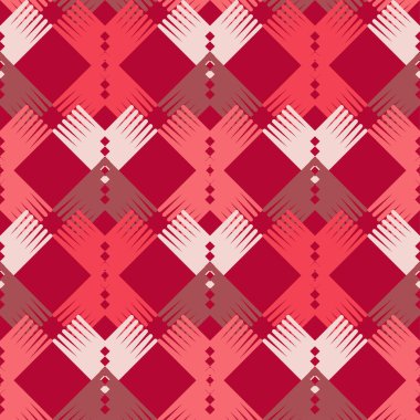 Kesintisiz geometrik desen. Köşeleri doku. Doku karalamak. Tekstil rapport.