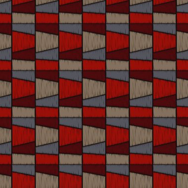 Kesintisiz geometrik desen. Şeritler doku. Doku karalamak. Tekstil rapport.