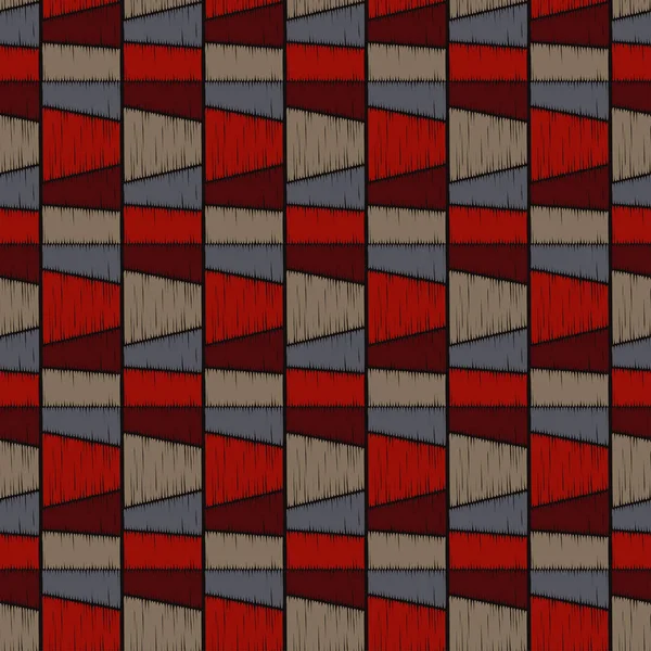 Patrón Geométrico Sin Costuras Textura Las Tiras Scribble Textura Relación — Archivo Imágenes Vectoriales