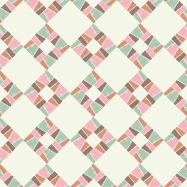 Kesintisiz geometrik desen. Doku kareler. Doku karalamak. Tekstil rapport.