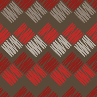 Kesintisiz geometrik desen. Doku kareler. Doku karalamak. Tekstil rapport.